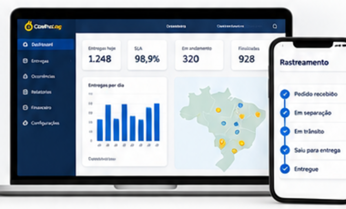 Dashboard de operação e rastreamento CoelhoLog